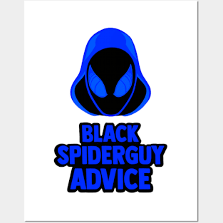 Black Spider Guy Hood Posters and Art